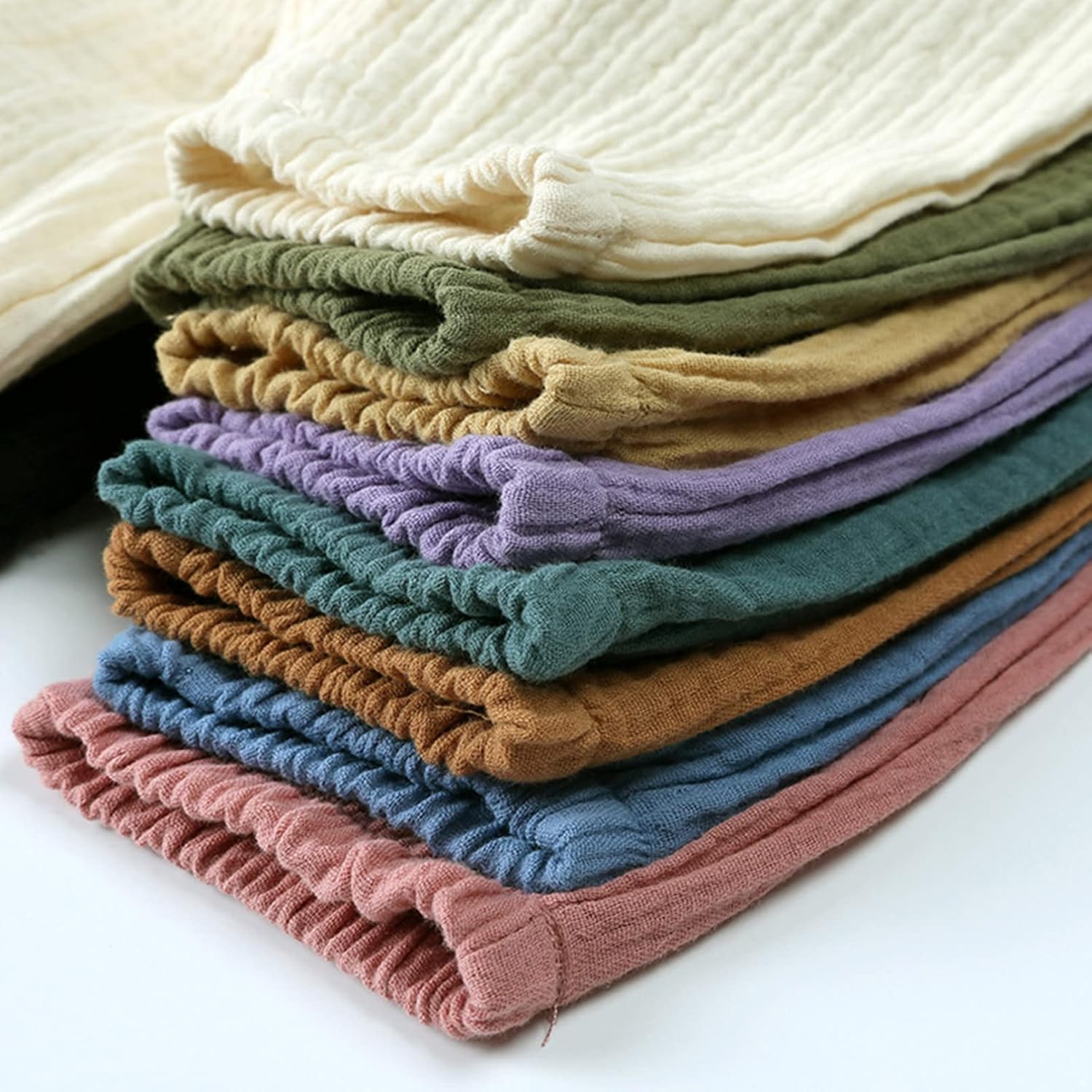 Toddler Kids Cotton Linen Elastic Waist Pants