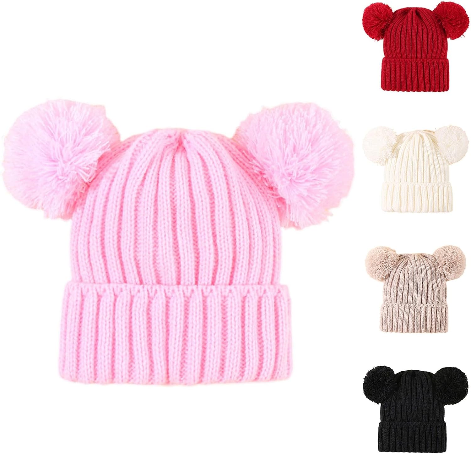 Winter Kids Knitted Hats Scarf Set Warm Comfortable for Kids