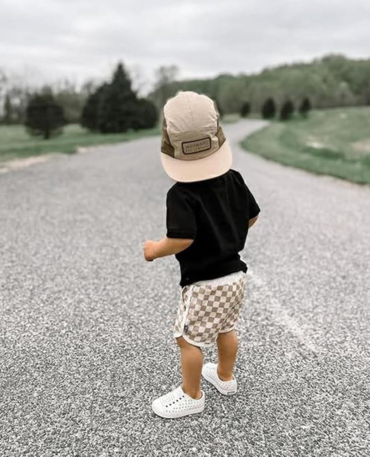 Brainy Checked Cotton Joggers for Infant Boys