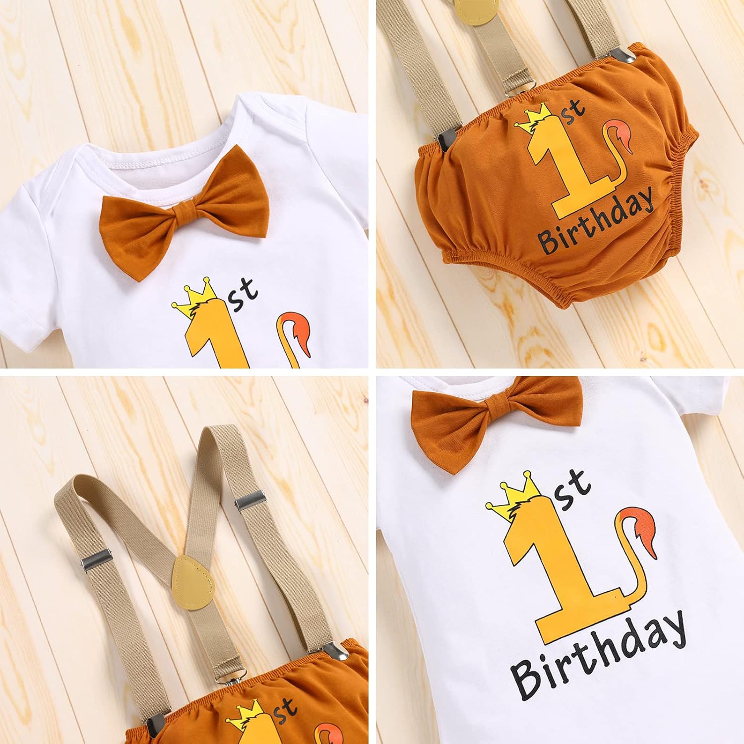 Jungle Safari Baby Boys 1st Birthday Party Set
