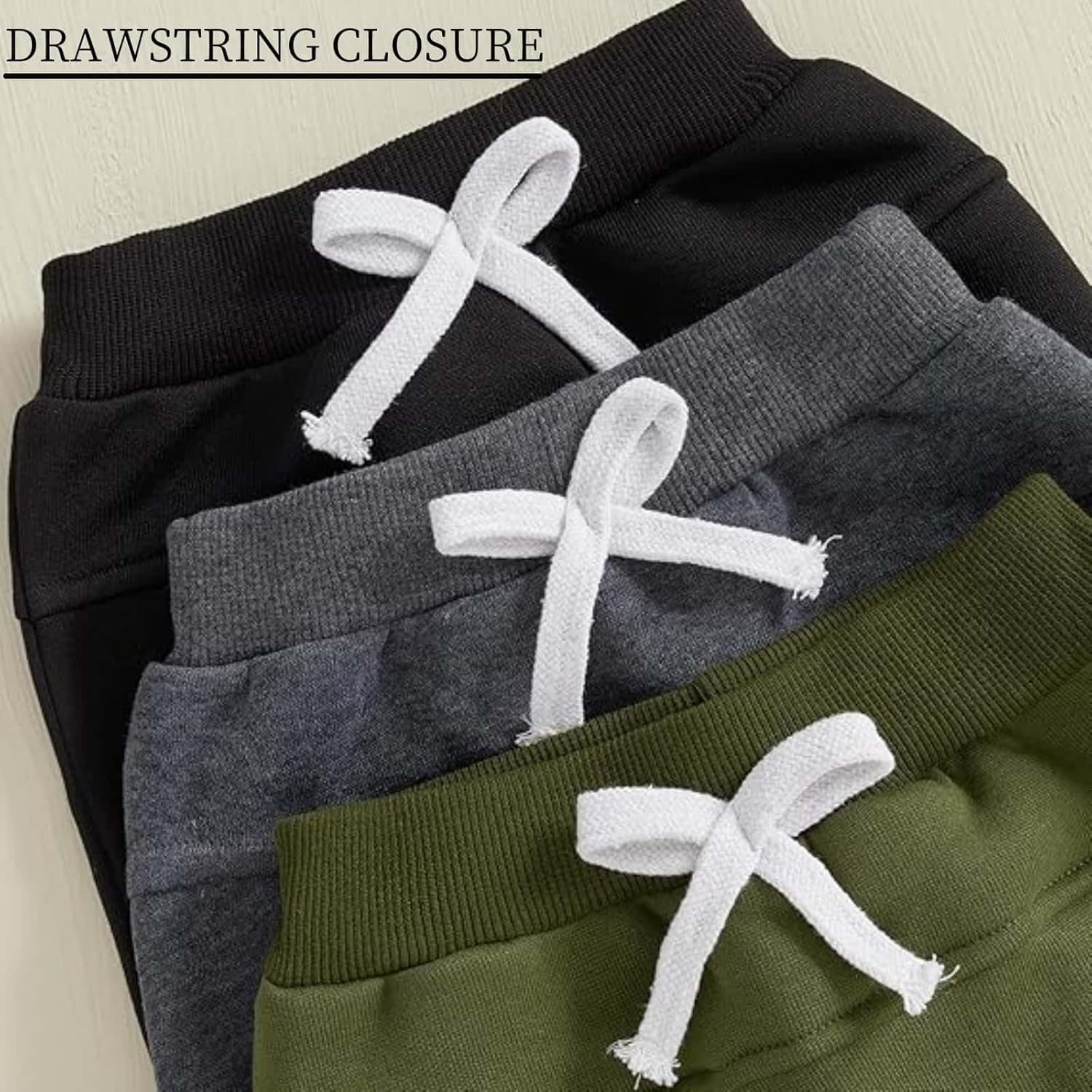 Premium Toddler Pull-On Jogger Pants for Boys Soft Stretchy Pants