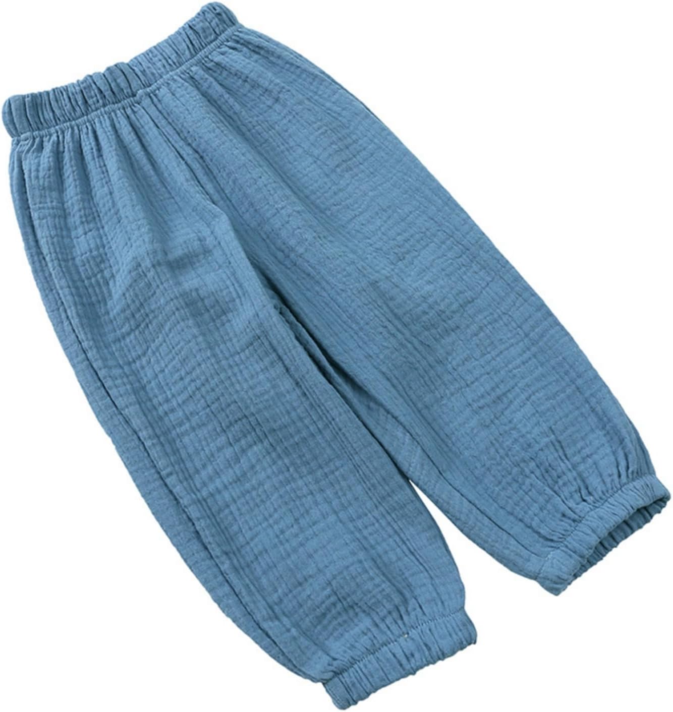 Elastic waist toddler boys girls cotton lounge pants