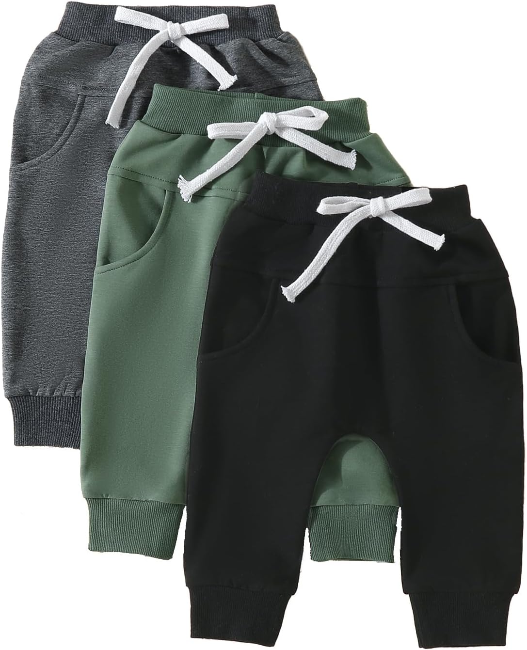 AWOO Toddler Boys Harem Pants - Soft and Stable