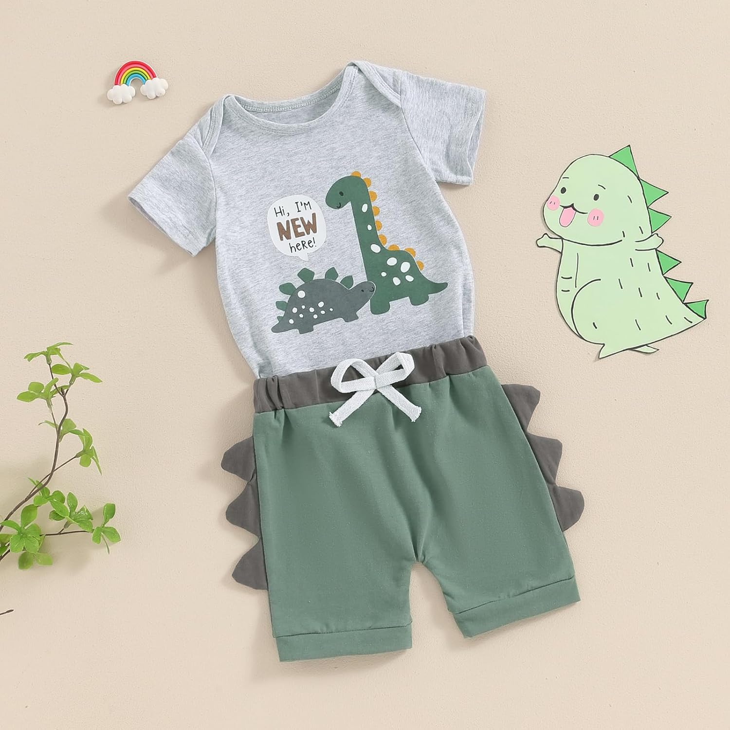 Dinosaur Coming Home Set 0-12M
