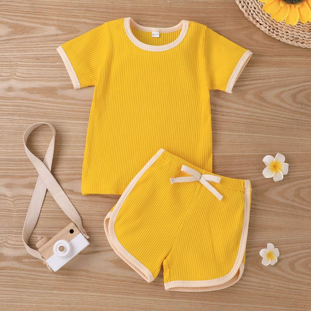 Sleek Adorable Toddler Summer Outfit Set for Boys Girls