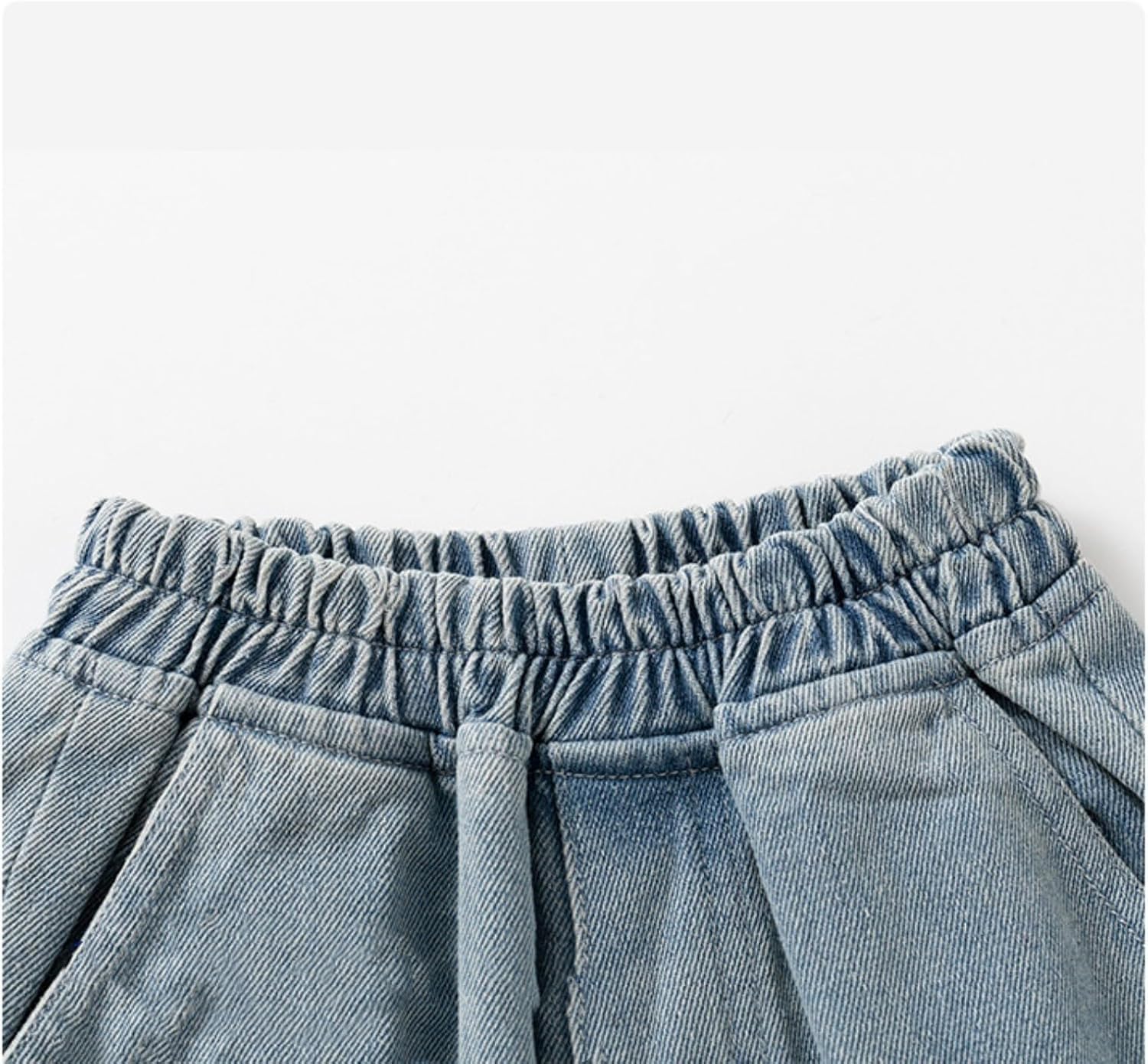 T toddler boys washed distressed denim joggers