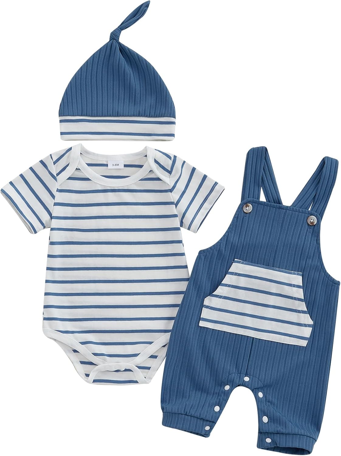 Newborn Boy Stripe Romper