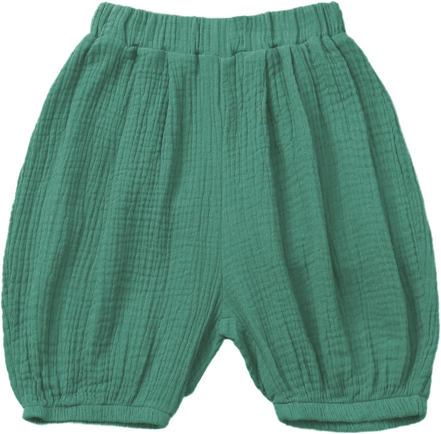 Cotton Linen Bloomers for Kids Soft Stretchy