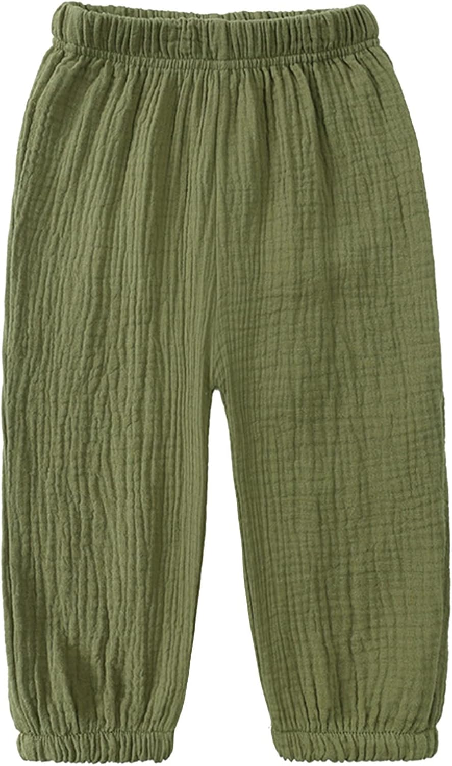 Adjustable Elastic Waist Cotton Pants for Toddler