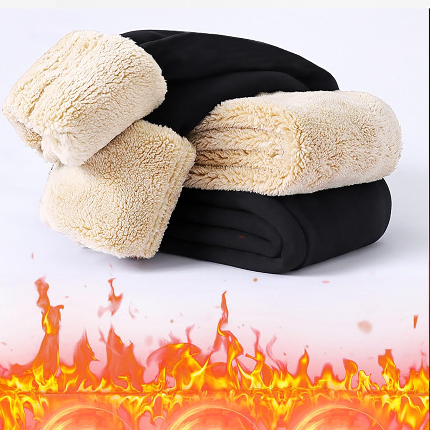 Thick Thermal Fleece Sweatpants for Kids Babies 1-3Y