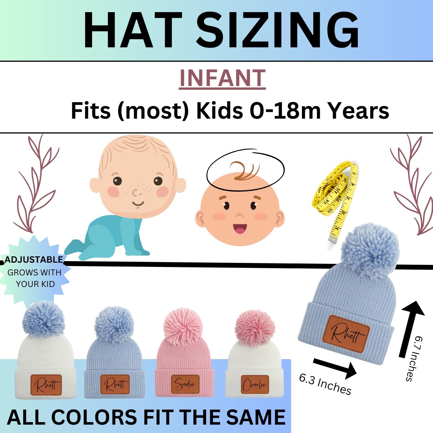 Personalized Baby Beanie Cozy Unique