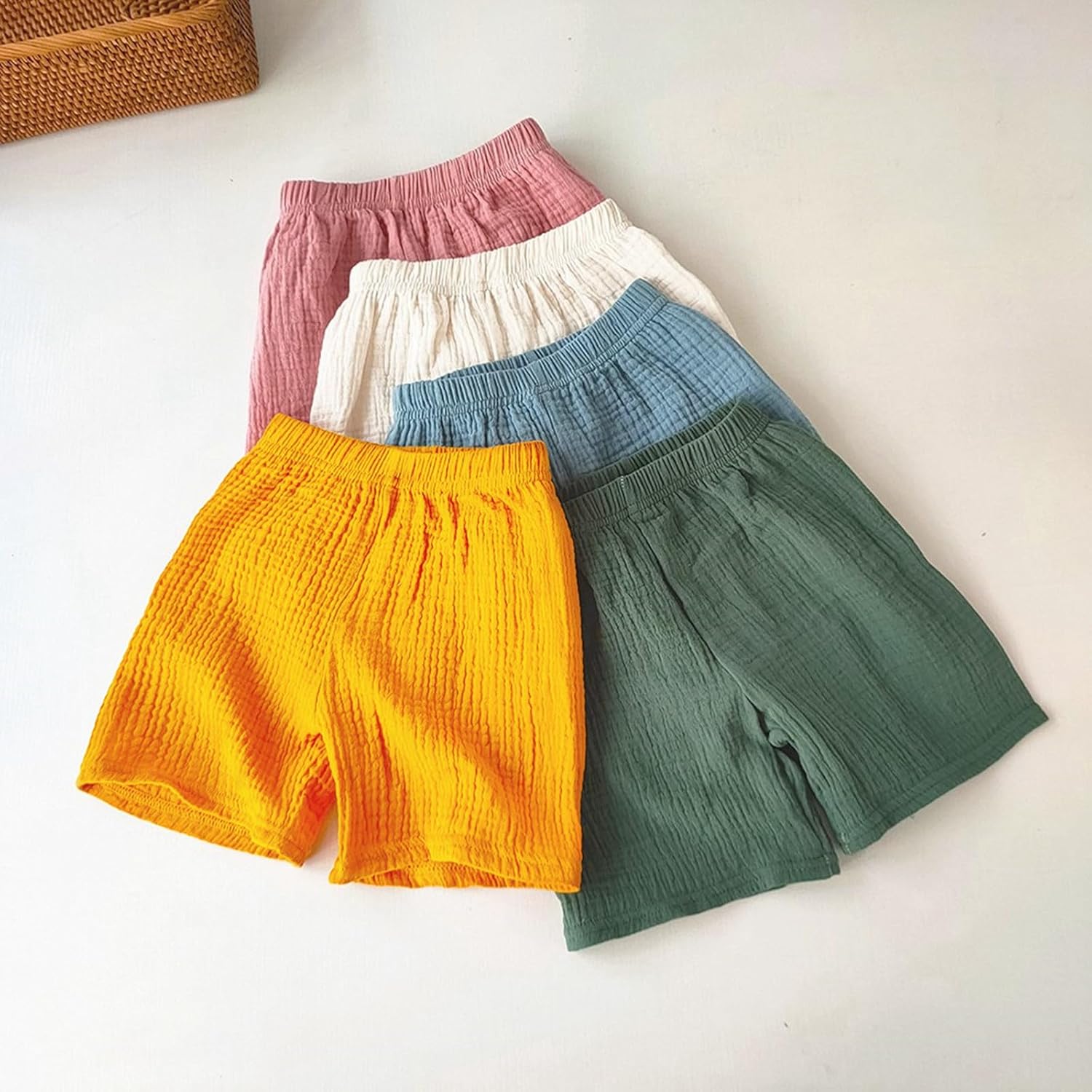 Toddler Cotton Harem Pants with Pockets and Elastic Waist