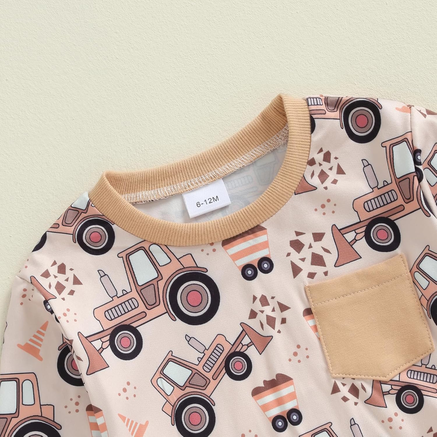 Perfect Toddler Boys Fall Outfit Stylish Cartoon Print Comfortable Mismatched Dads Set