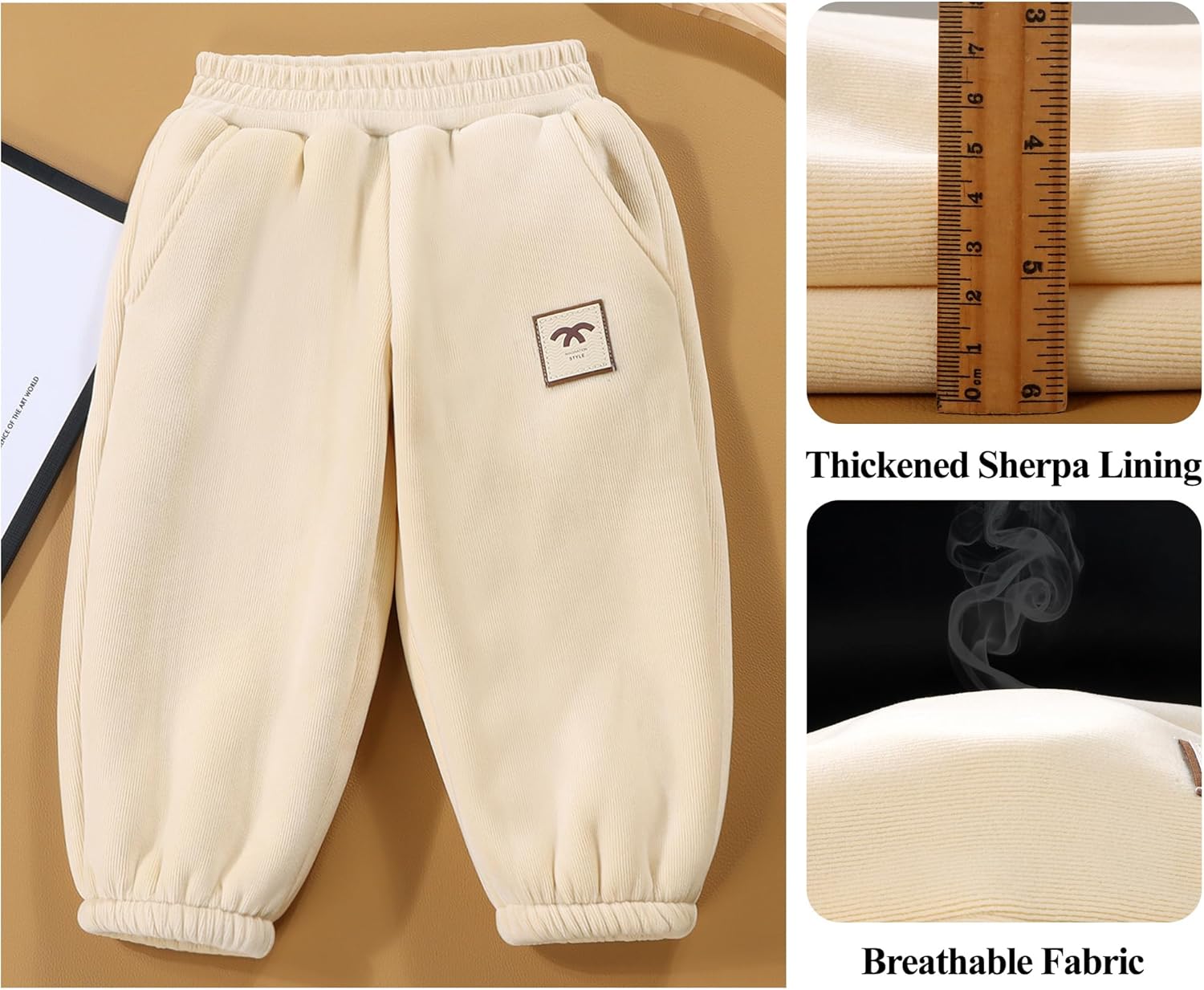 Happy Cherry Winter Fleece Jogger Pants Toddler-Kid