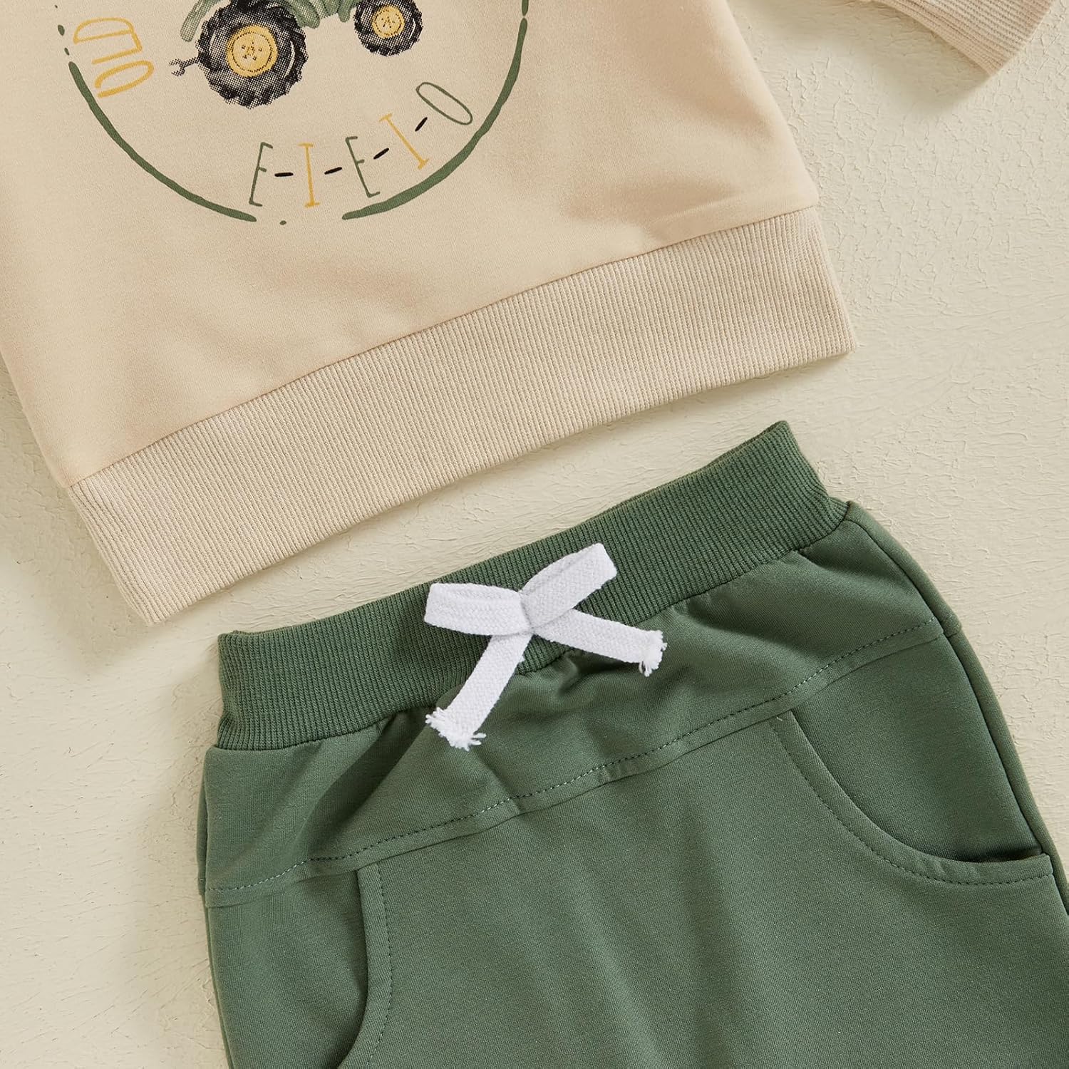 Cute Toddler Fall Outfit Crewneck Joggers