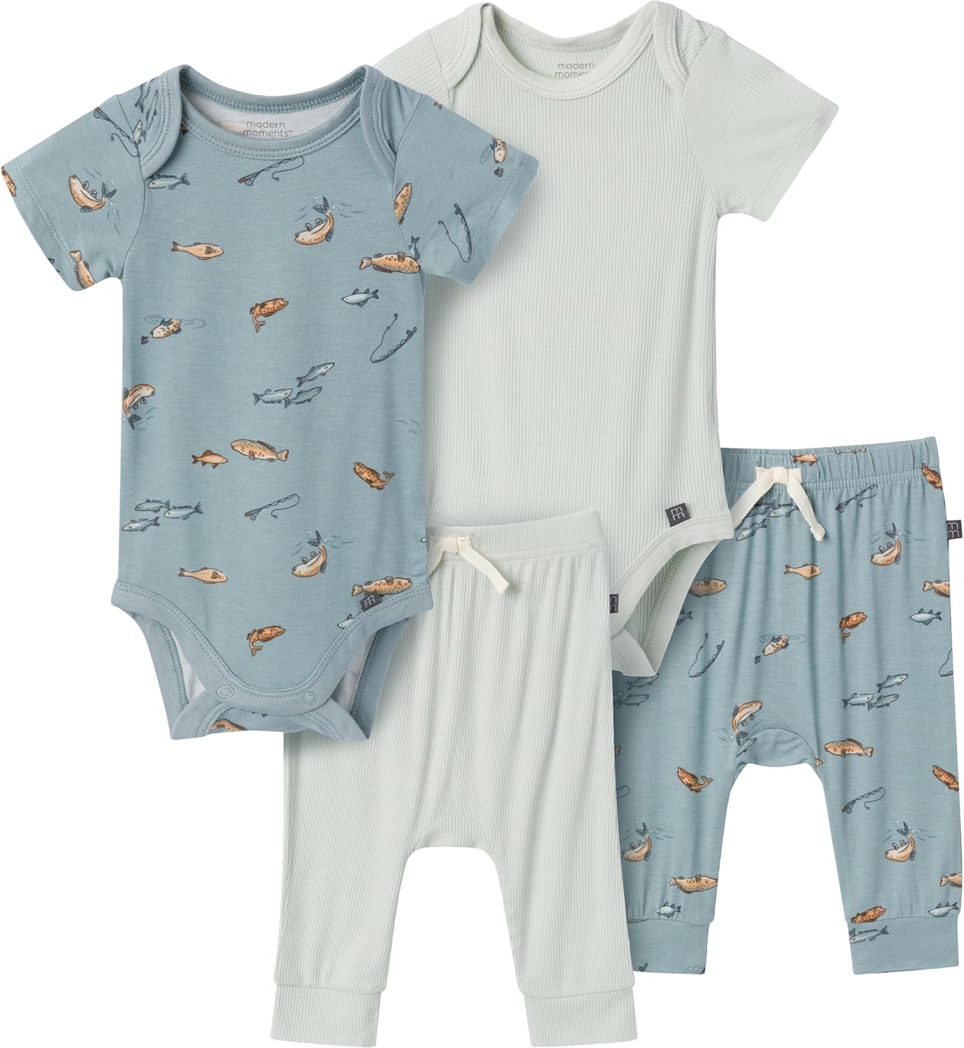 Modern Moments Unisex Baby Set - 4-Piece Comfort Style