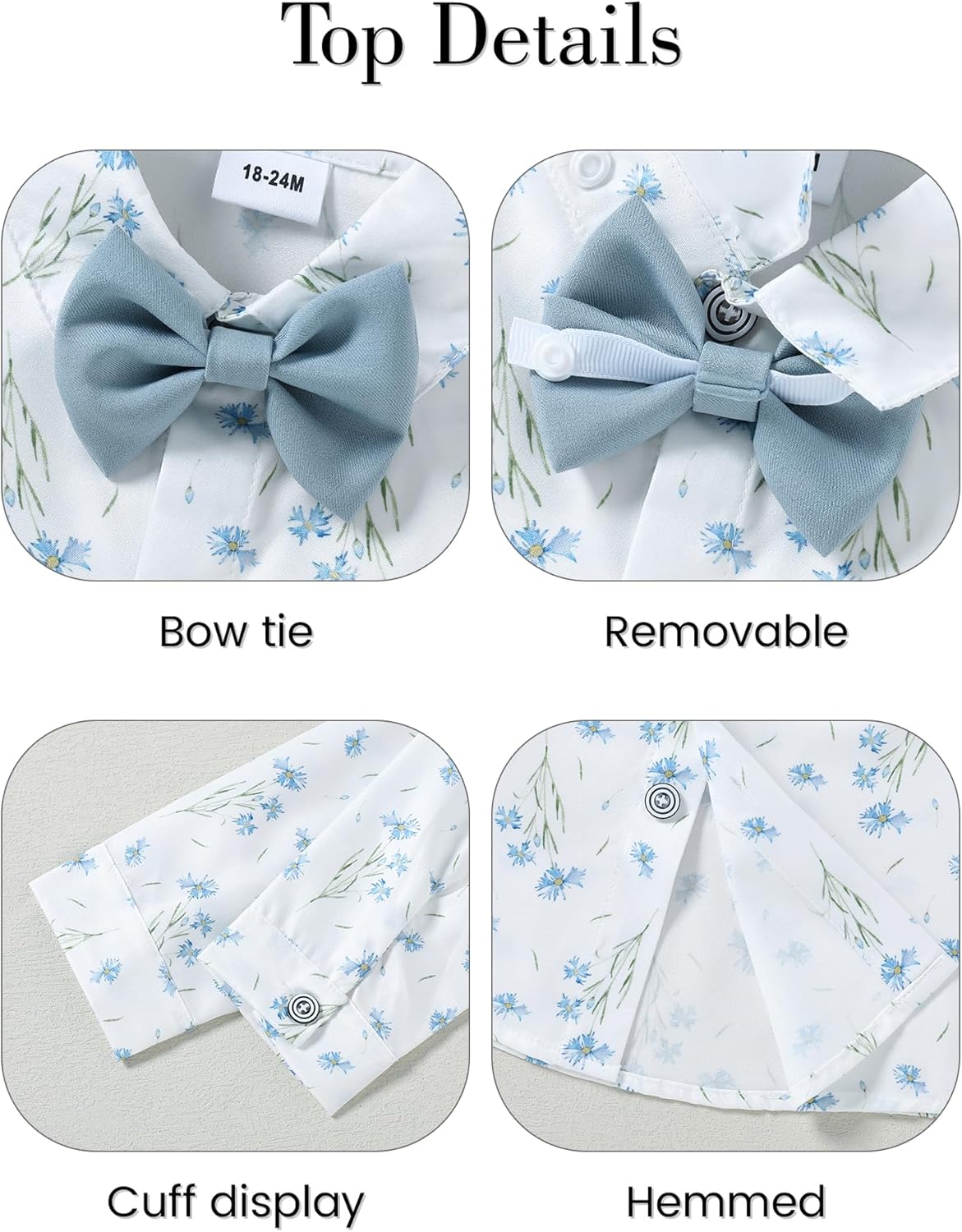 ZOEREA Toddler Boy Formal Suit Set 1-5T