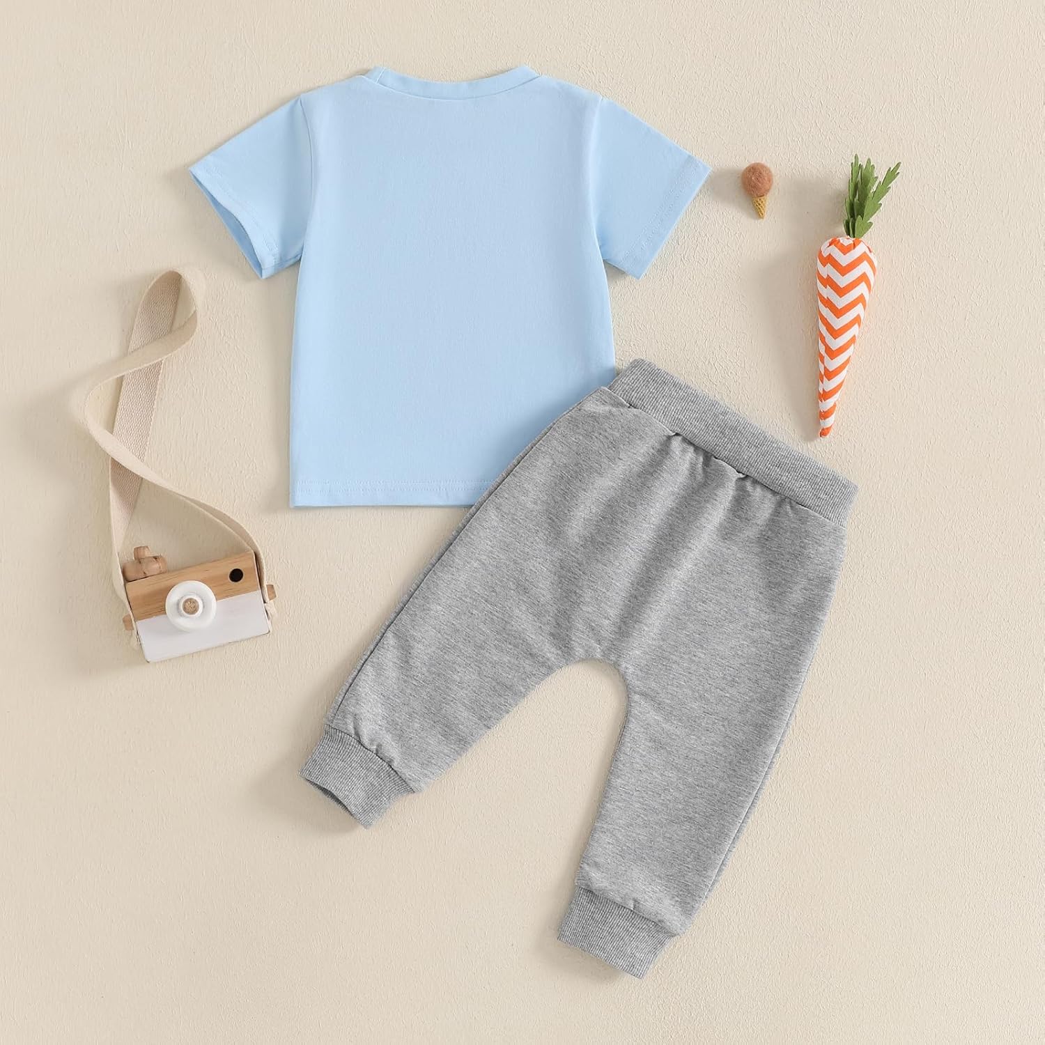 Gform Easter Egg Print Toddler T-Shirt Joggers Set