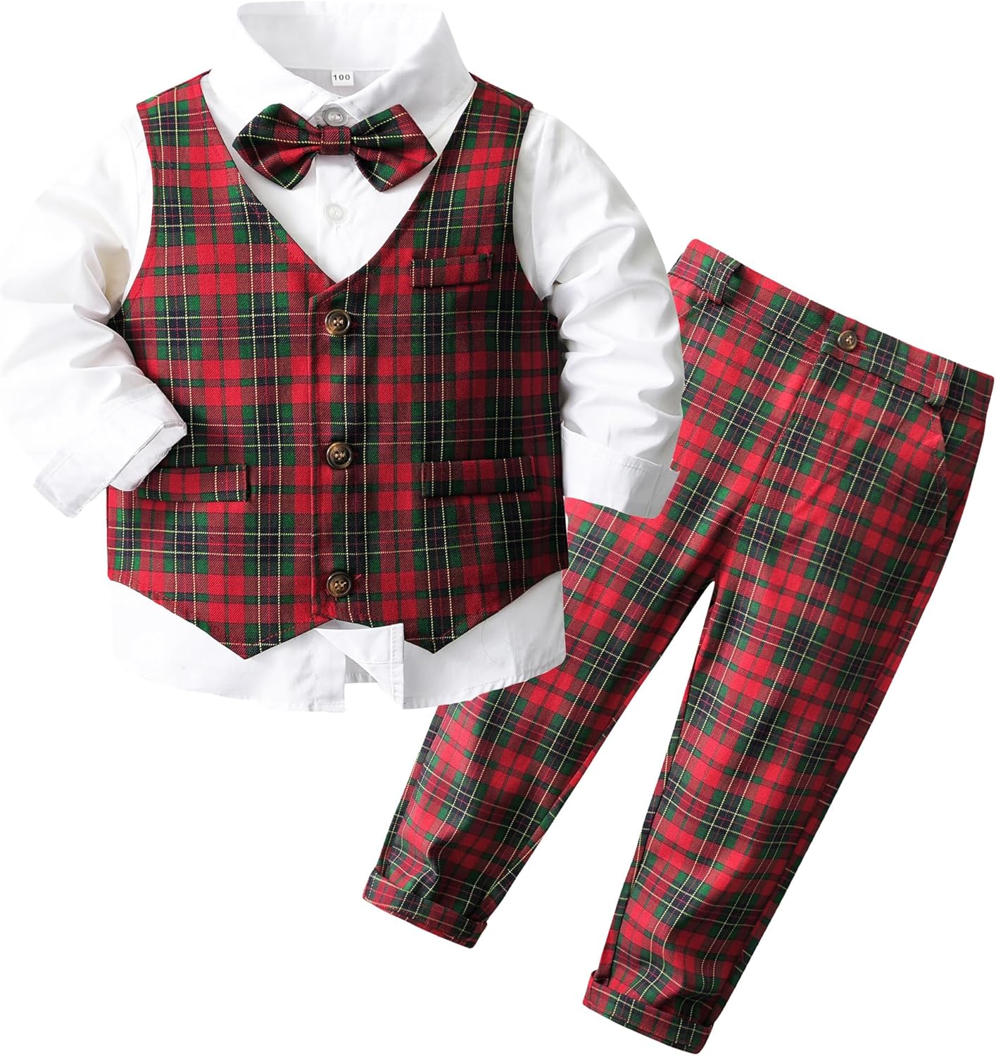 Kimocat Baby Boys Bowtie Suit Set Blue