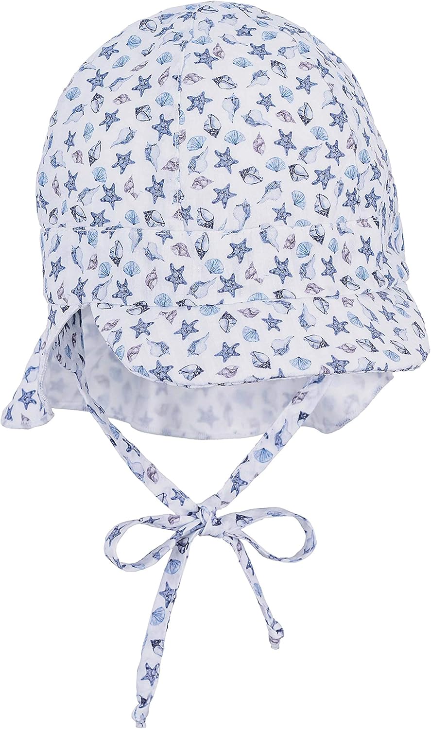 Sterntaler Baby Boys Peaked Cap with Neck Protection