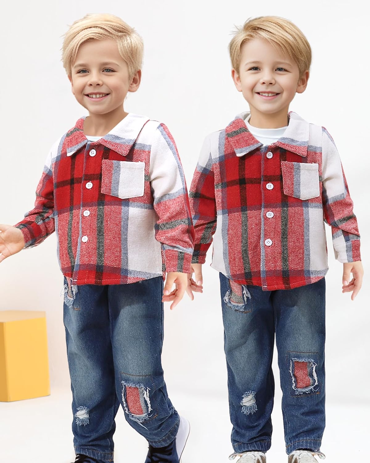 NZRVAWS toddler boysplaintext set featuring a softr stable design and eye-catching plaidatomics