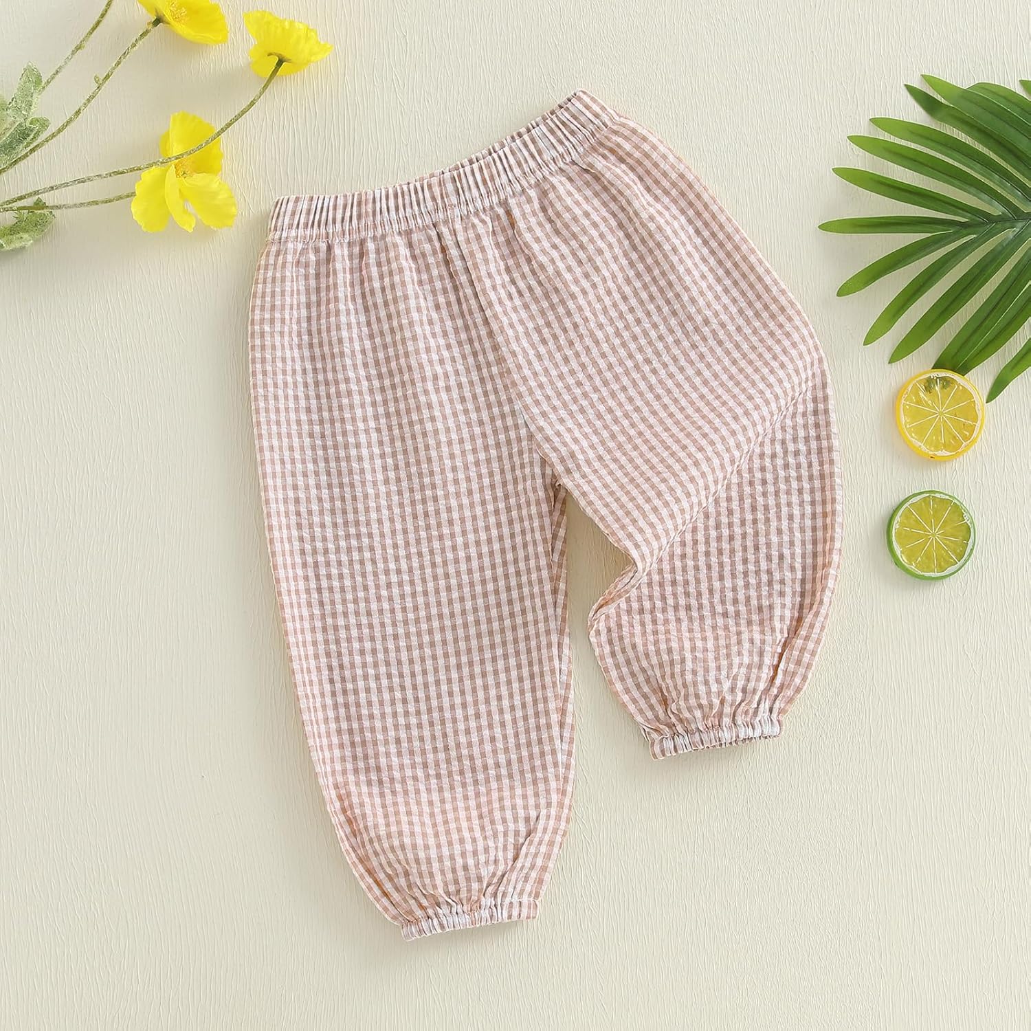 Toddler Plaid Jogger Pants for Boys and Girls