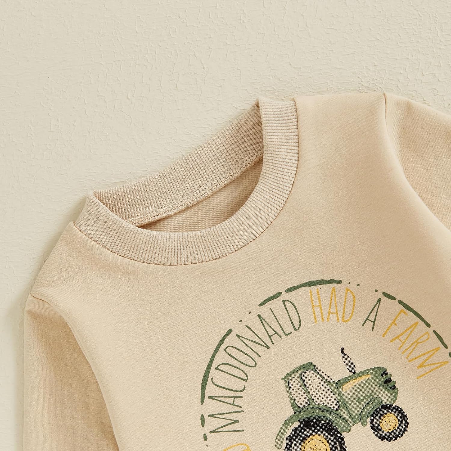 Cute Toddler Fall Outfit Crewneck Joggers