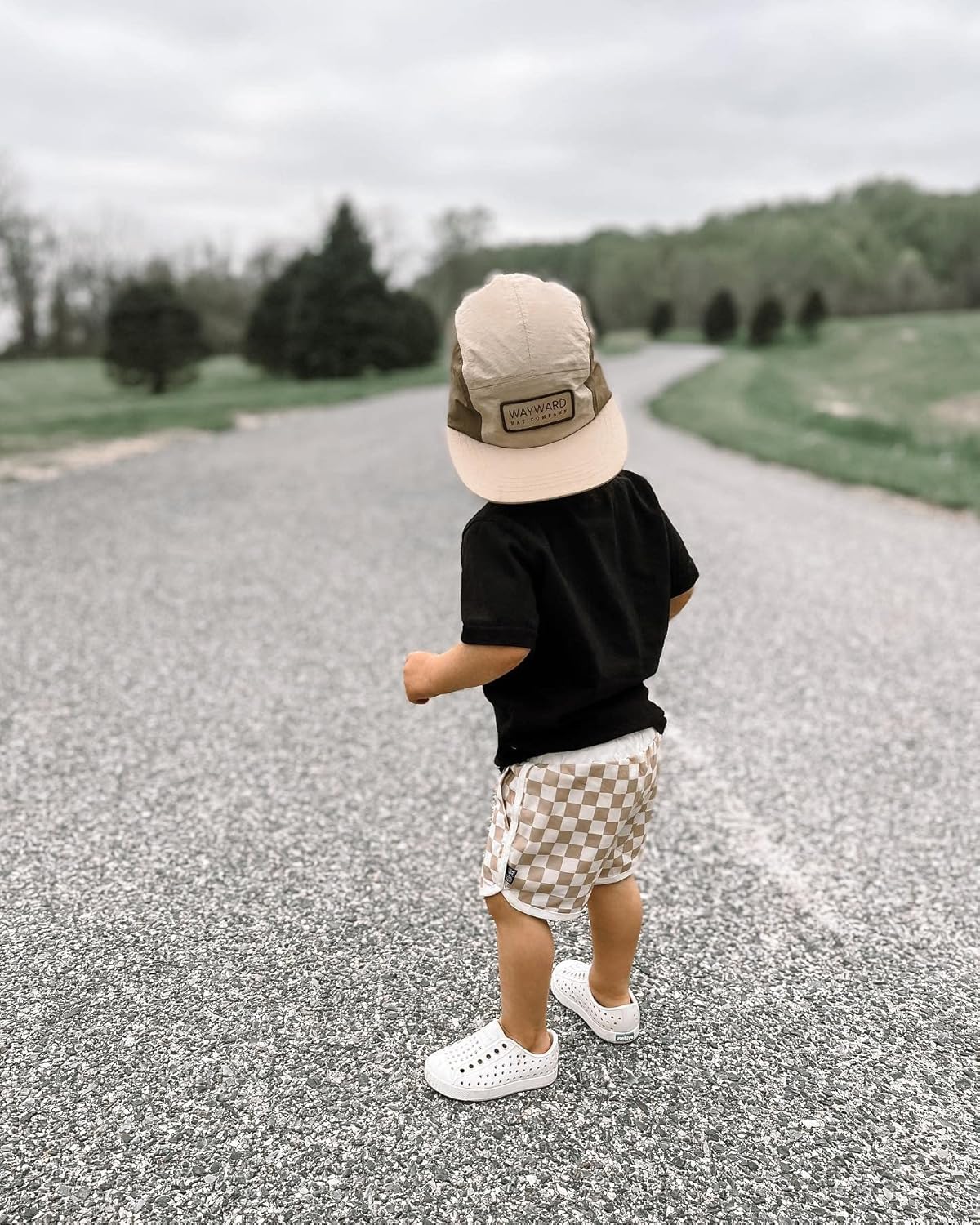 Lamuusaa Boys 0-3T Summer Cotton Plaid Jogger Shorts Elastic Waist