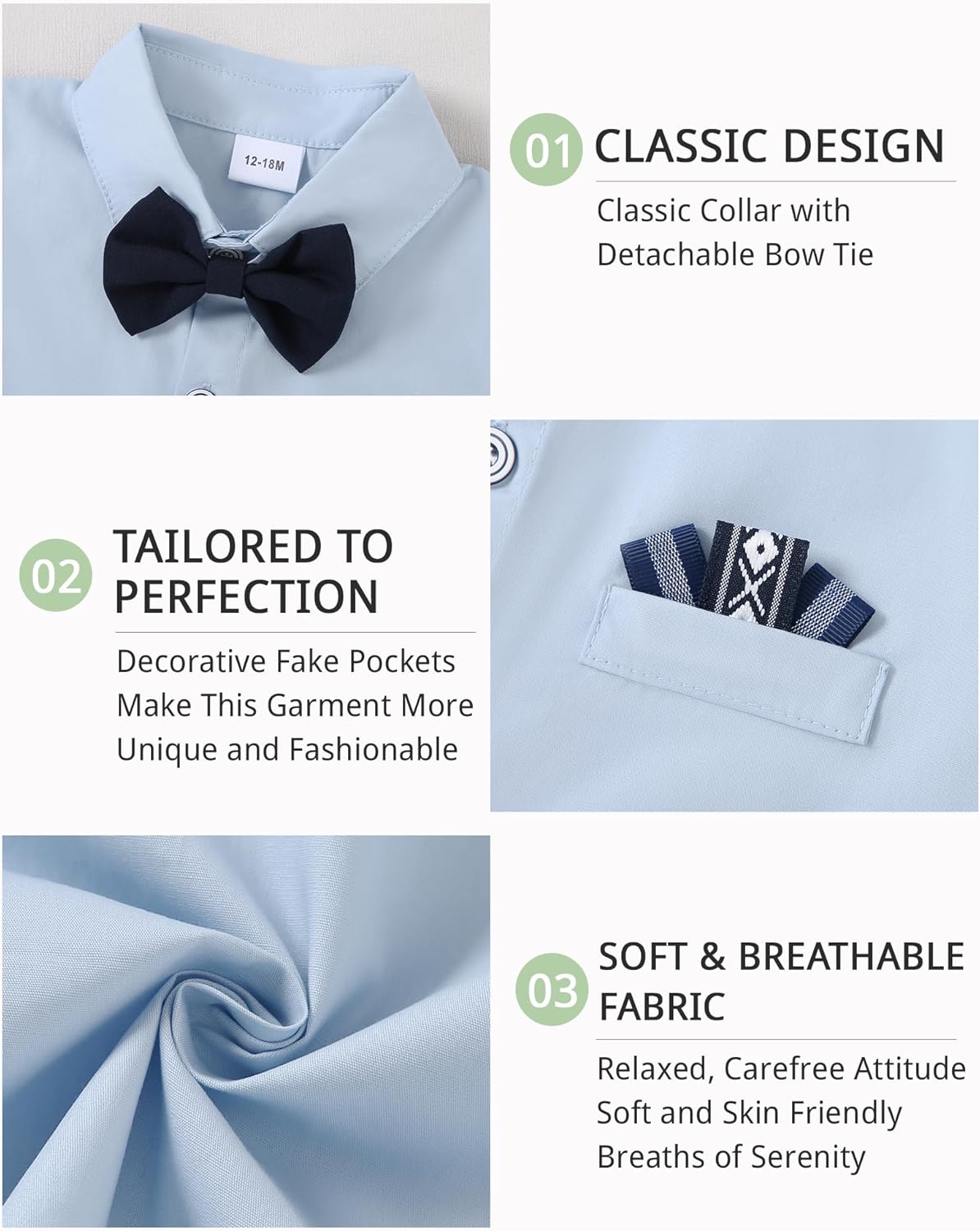 Sanmio Toddler Baby Boy Clothes Suit Gentleman Wedding Outfits