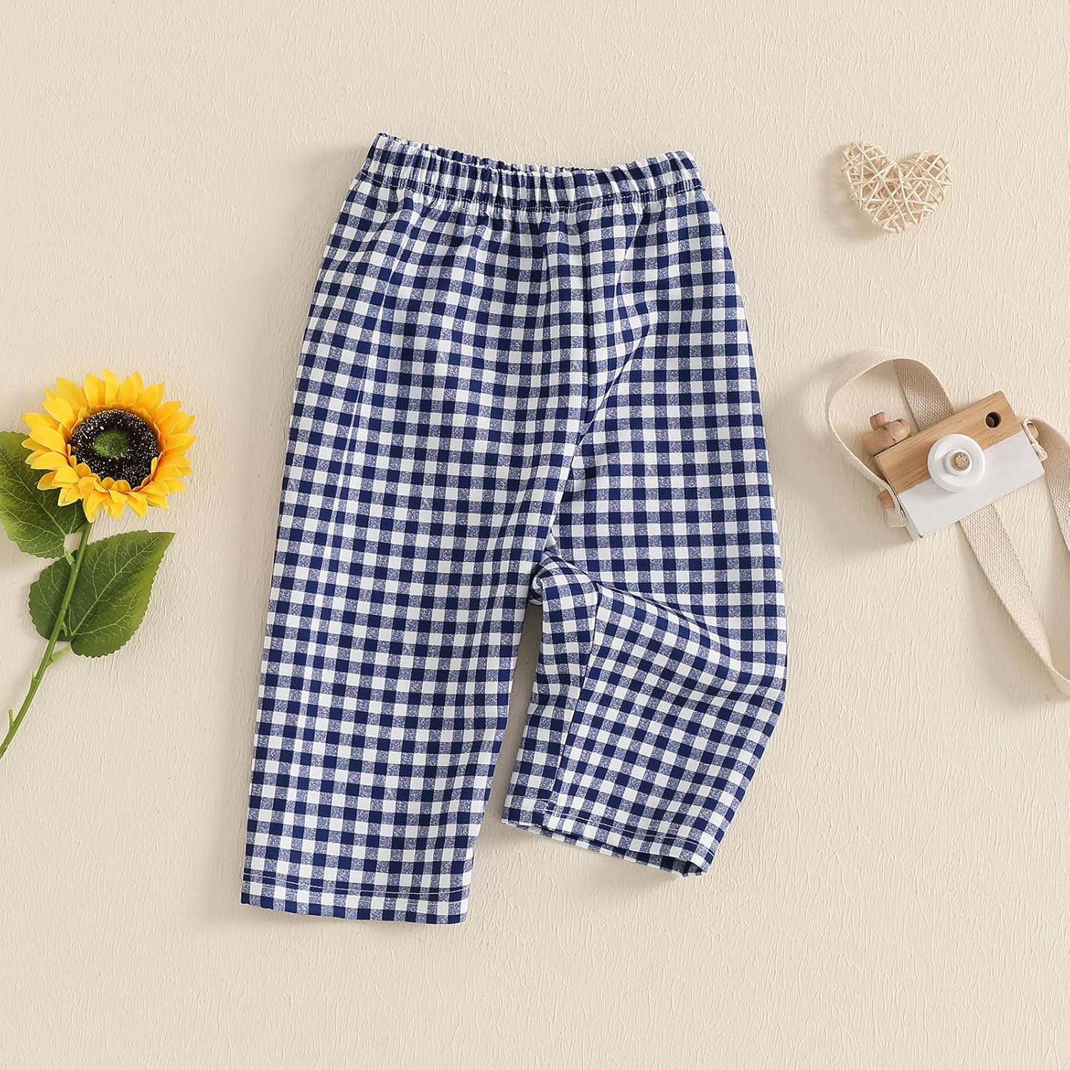 Biayx Baby Plaid Casual Pants