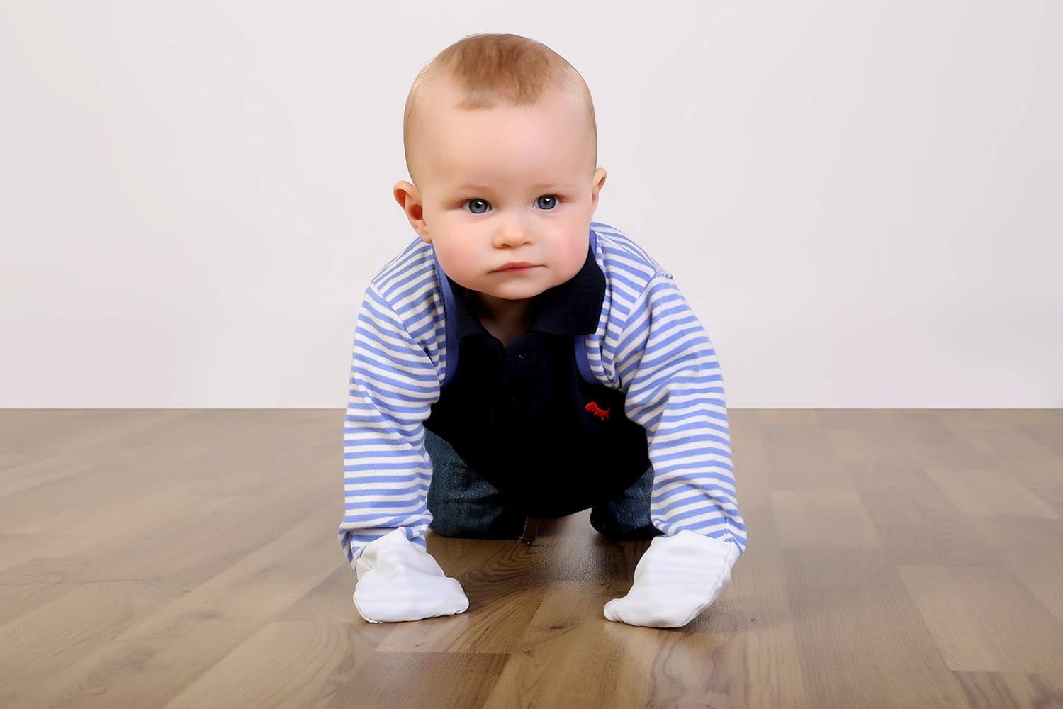 Stay-On Scratch Gloves for Baby Boys