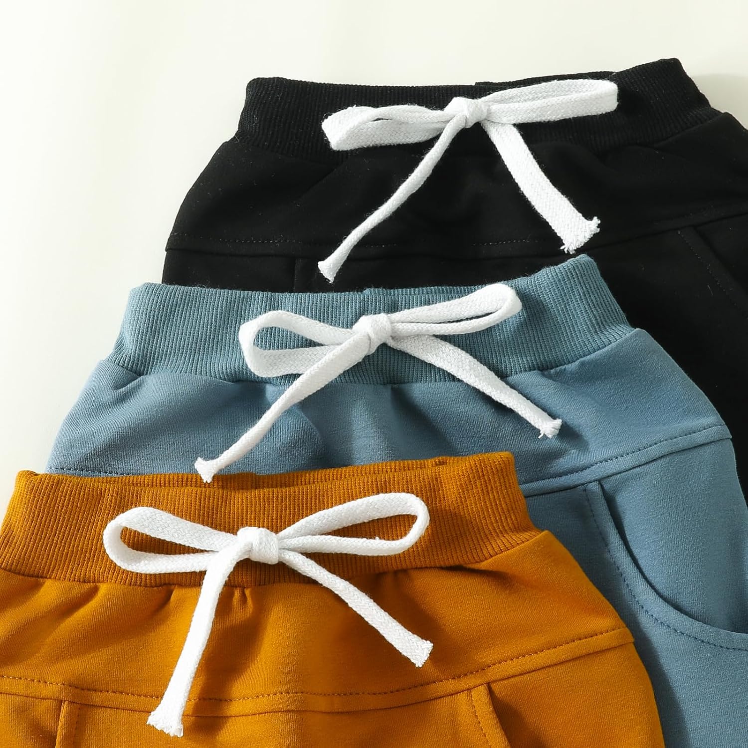 3-Pack Cotton Toddler Pants Animated Elastic Waist