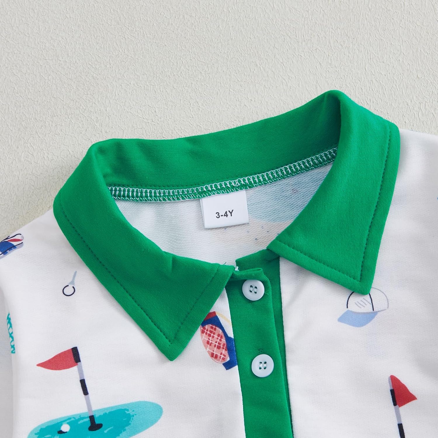 Little Boy Golf Outfit - Toddler Boys Golf Print Sweatsuit Set