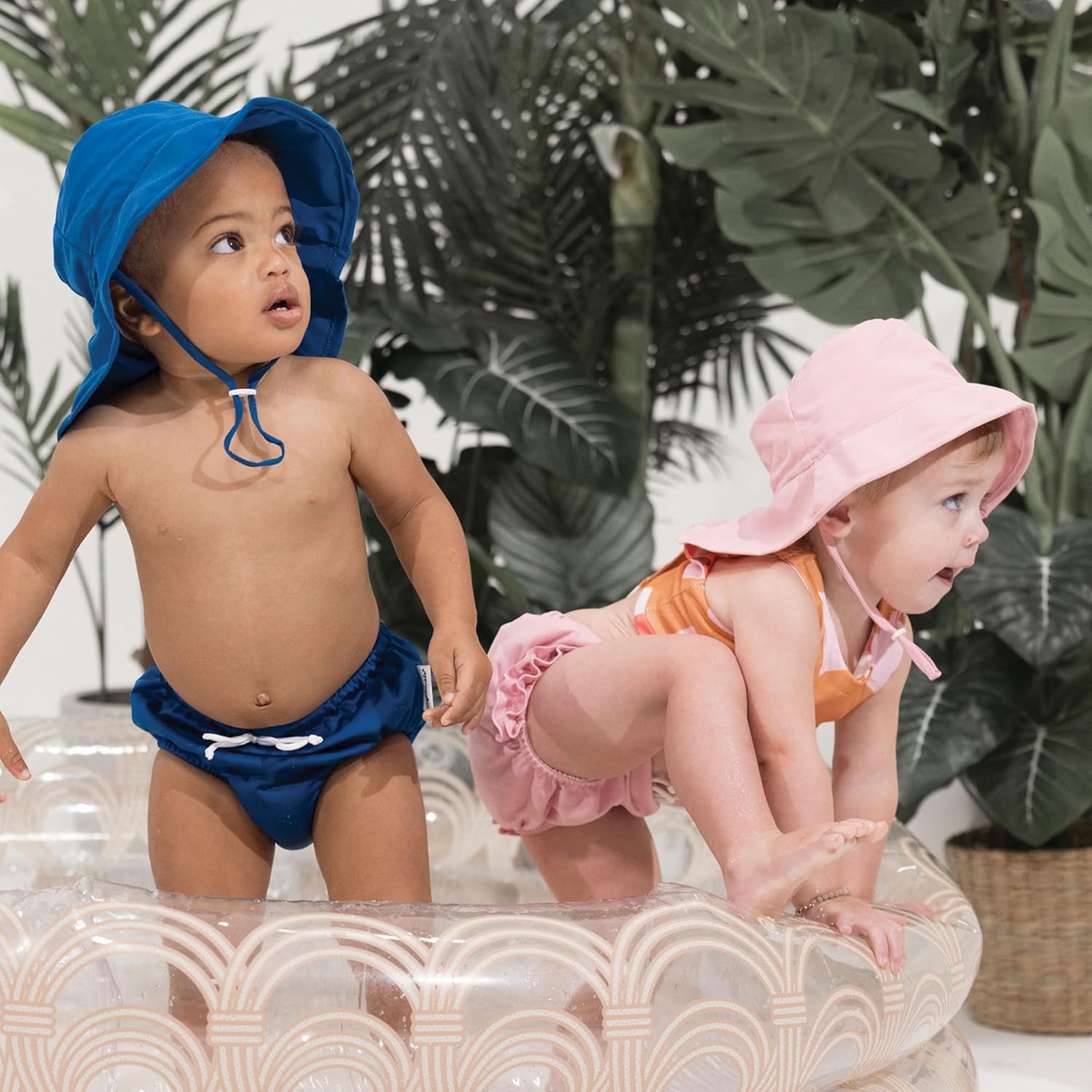 Tiny Twinkle Sun Protection Baby Flap Hat with UPF 50