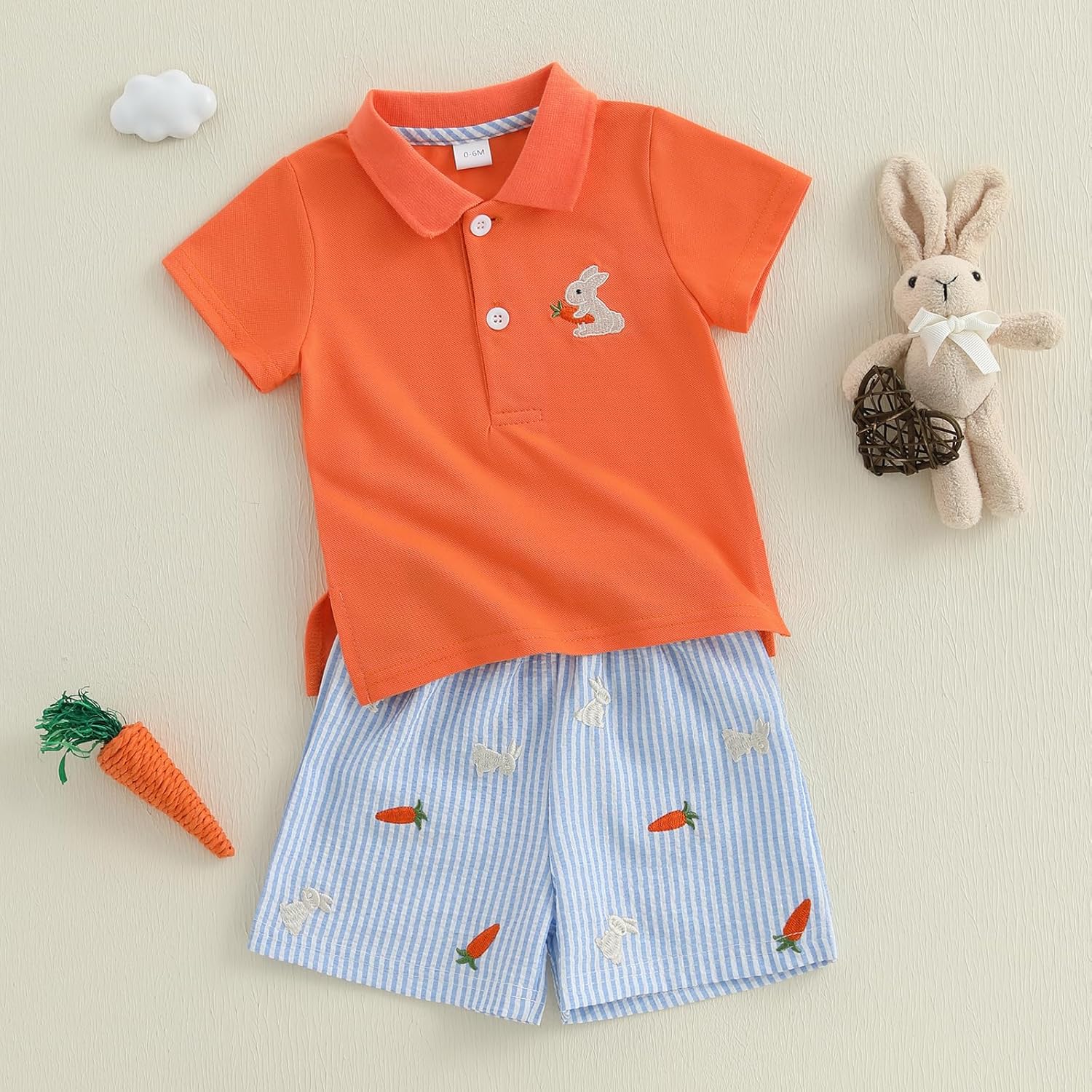 SAYOO Toddler Boy Easter Outfit