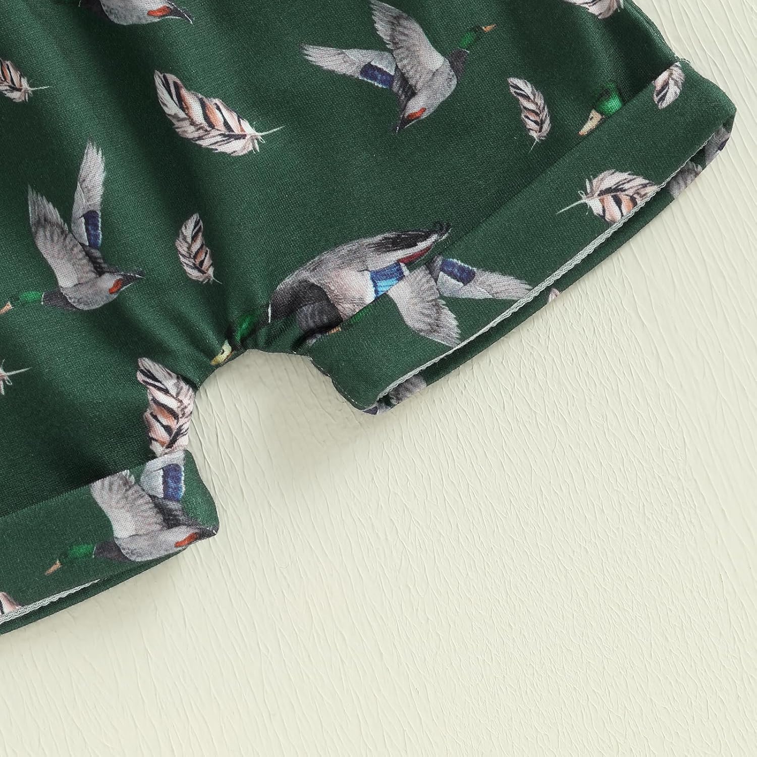Summer Toddler Boys Duck Print Outfit Set