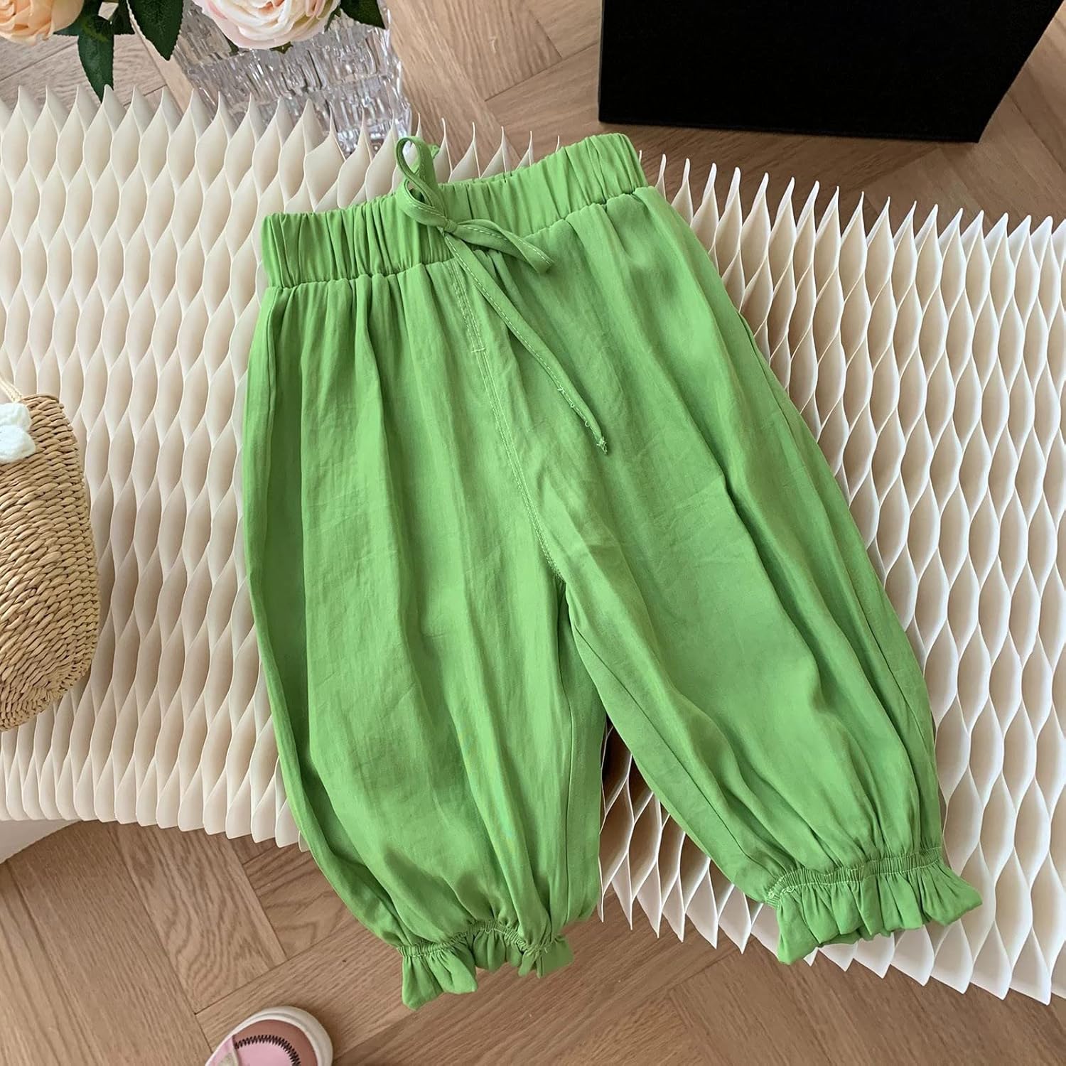 Toddler Cotton Linen Harem Bloomers Pants for Boys
