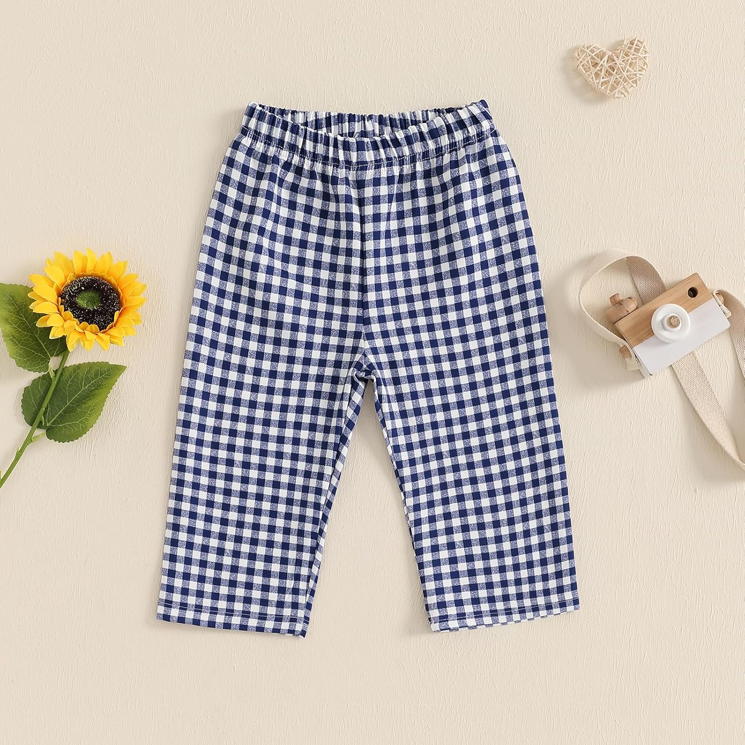 Biayx Baby Plaid Casual Pants