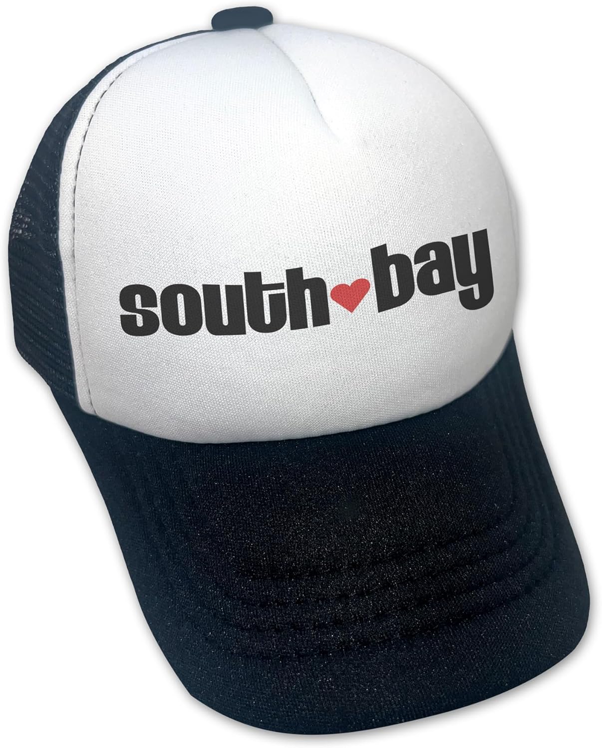 Sol Baby South Bay Love Black Adjustable Snapback Mesh Trucker Hat