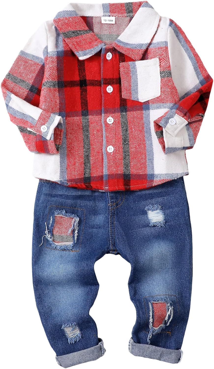 NZRVAWS toddler boysplaintext set featuring a softr stable design and eye-catching plaidatomics