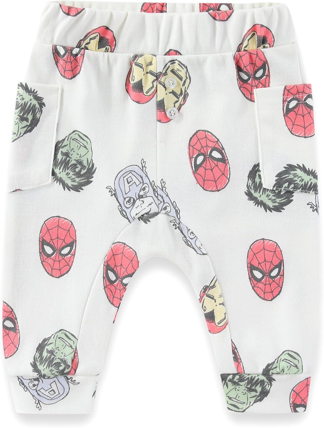 Marvel Avengers Baby Boys Bodysuit and Pants Set with Bib 1