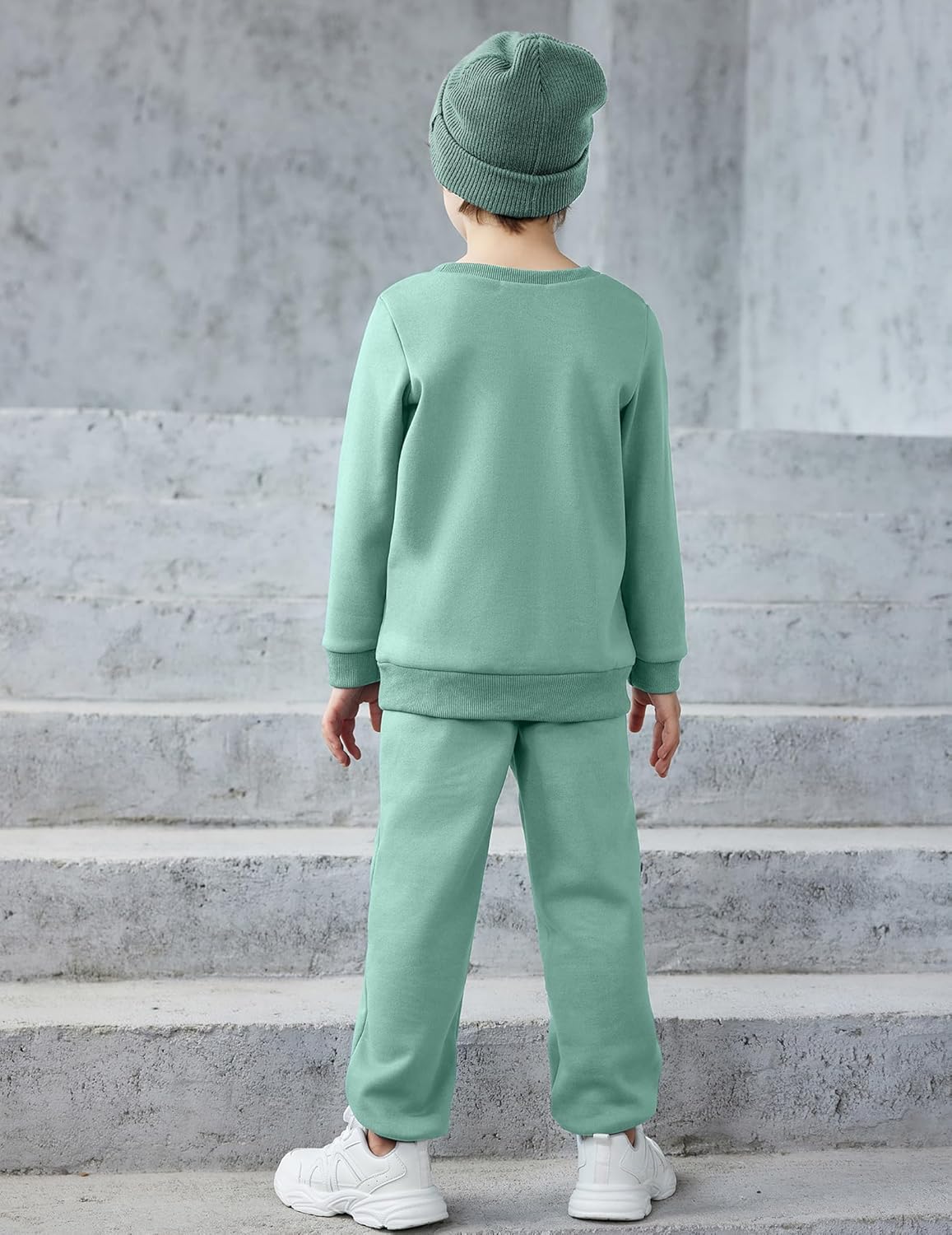 Arshiner Boys Round Neck Sweater Pants Set