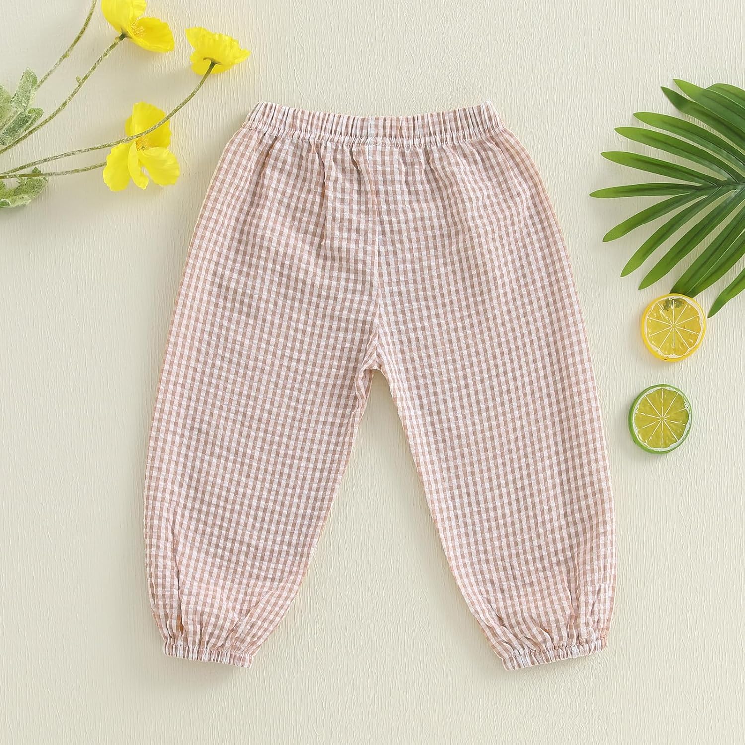 Toddler Plaid Jogger Pants for Boys and Girls