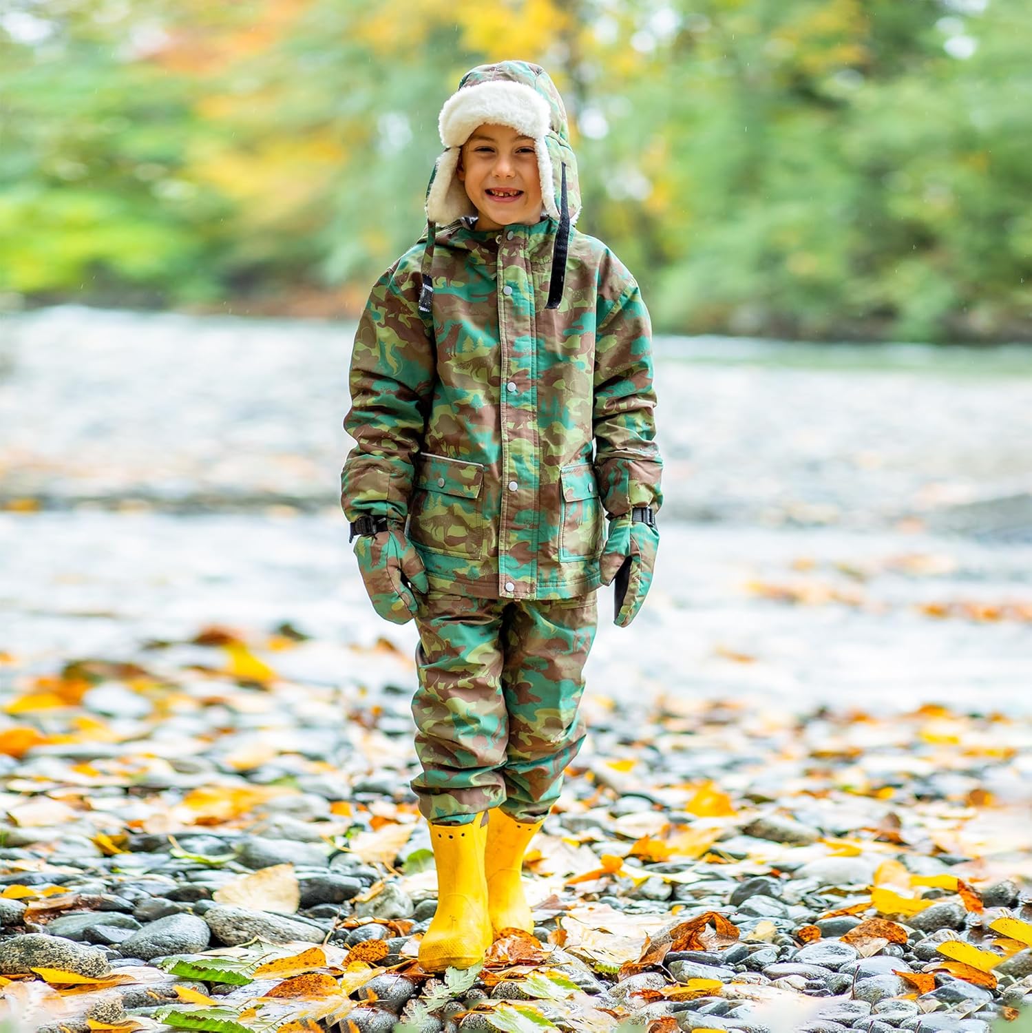 JAN JUL Waterproof Rain Pants for Boys