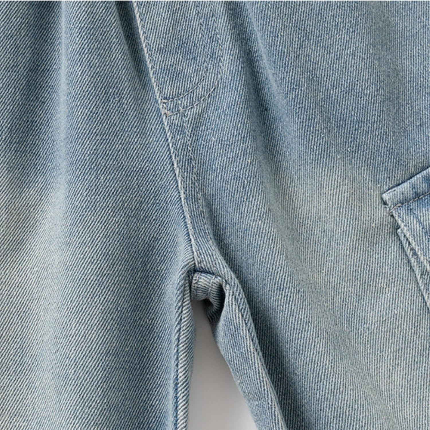 T toddler boys washed distressed denim joggers