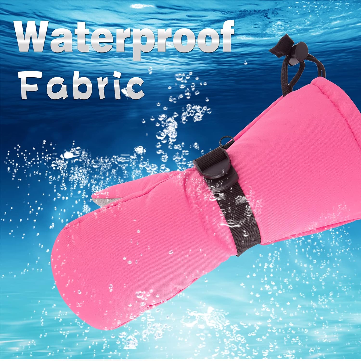 BAVST Waterproof Kids Gloves for Winter Sports Ages 1-5