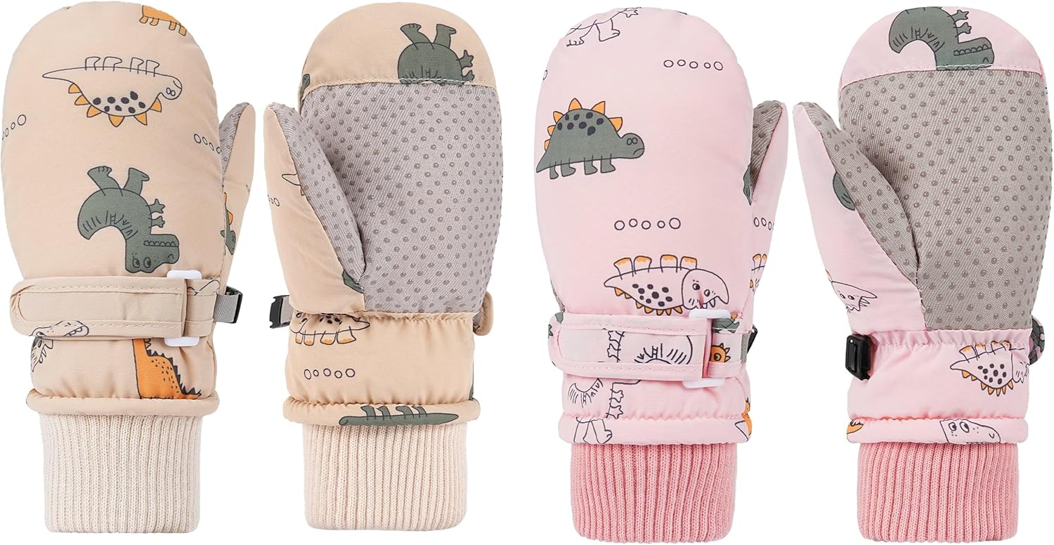 Reusable Toddler Snow Mittens for Boys and Girls