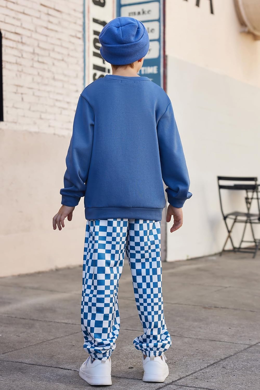 Arshiner Boys Fleece Sweatshirt Pants Outfit Set