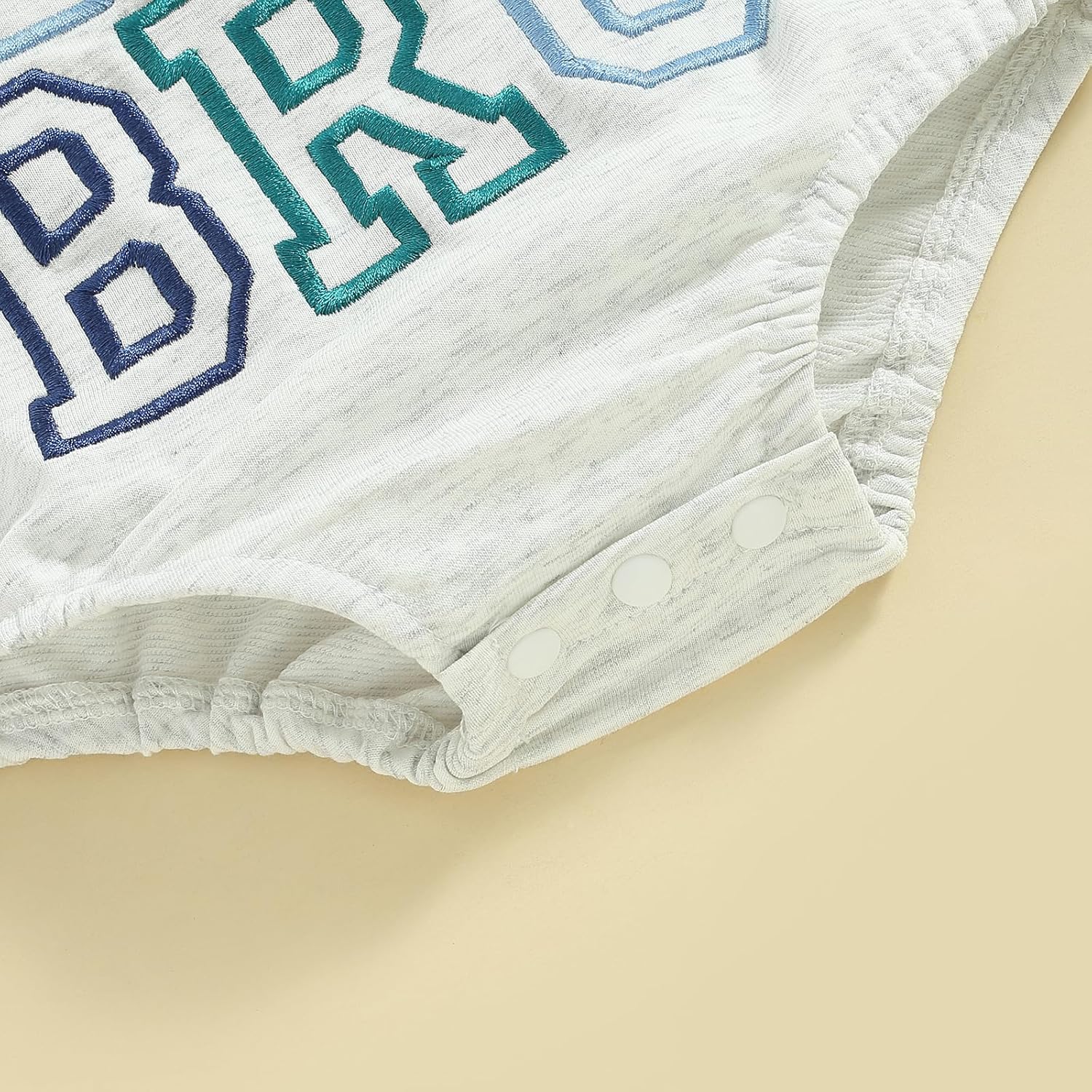 Perfectly Matchable Toddler Big Little Brother Outfits Set with Embroidery