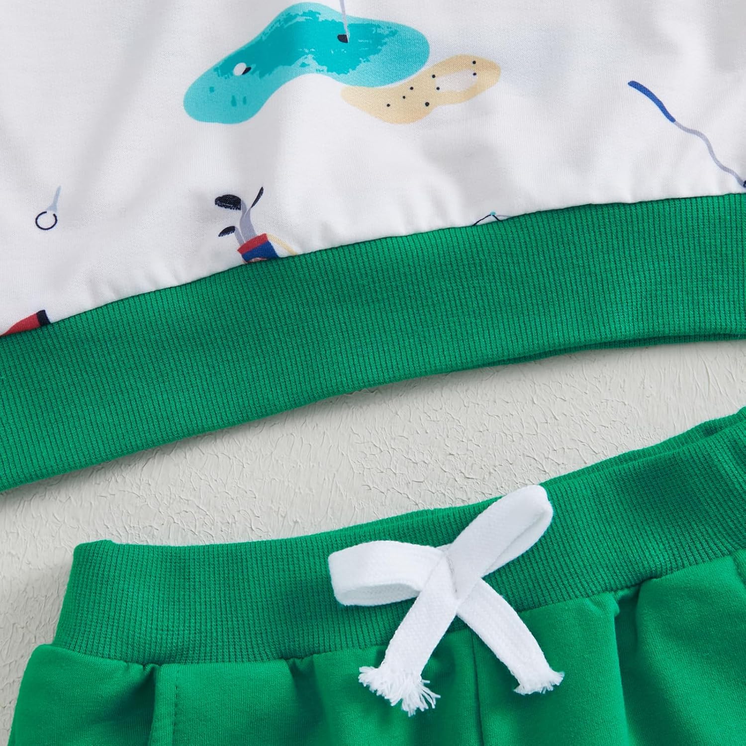 Little Boy Golf Outfit - Toddler Boys Golf Print Sweatsuit Set